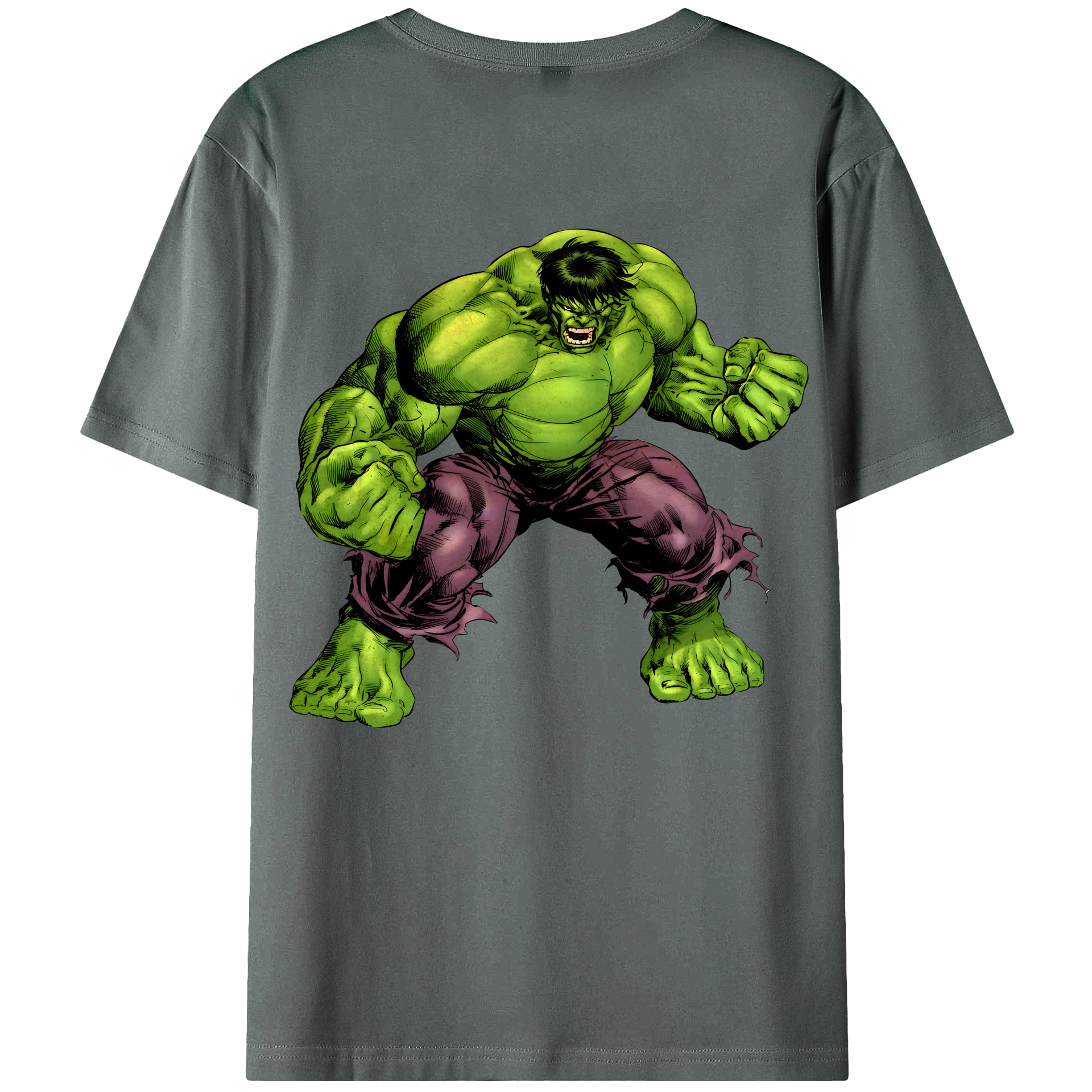 （画像用） アベンジャーズ The Avengers 綿100％ メンズ半袖Tシャツ（バックプリント） 通気性
